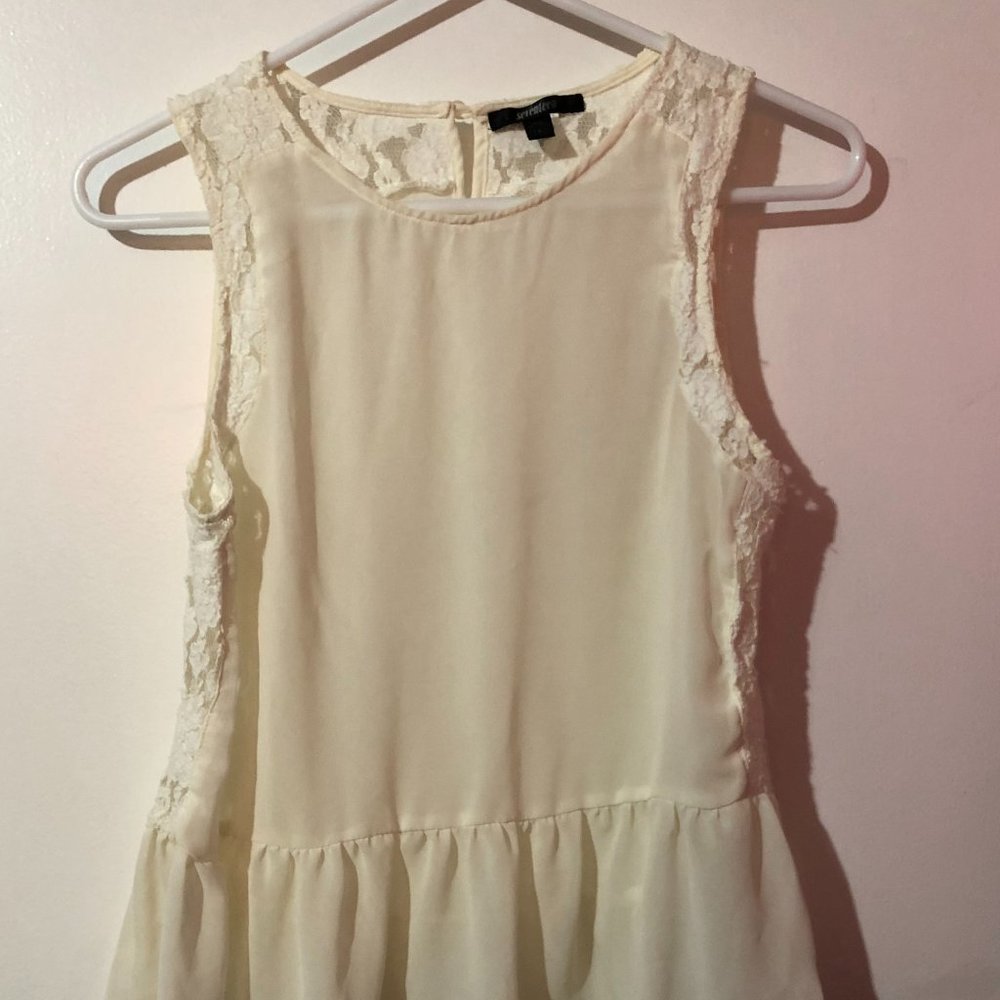 Ivory Lace Top